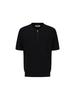 ZIOZIA Men'S) Miracle Short Sleeve Half-Zip Collared Knit_Black