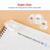 5pcsTransparent Adhesive Tape 12mm*30Y with Tape Dispenser Stationery Clear Hand Teared Tape Single Sided Strong Sticky Typo for Office Home Handcraf