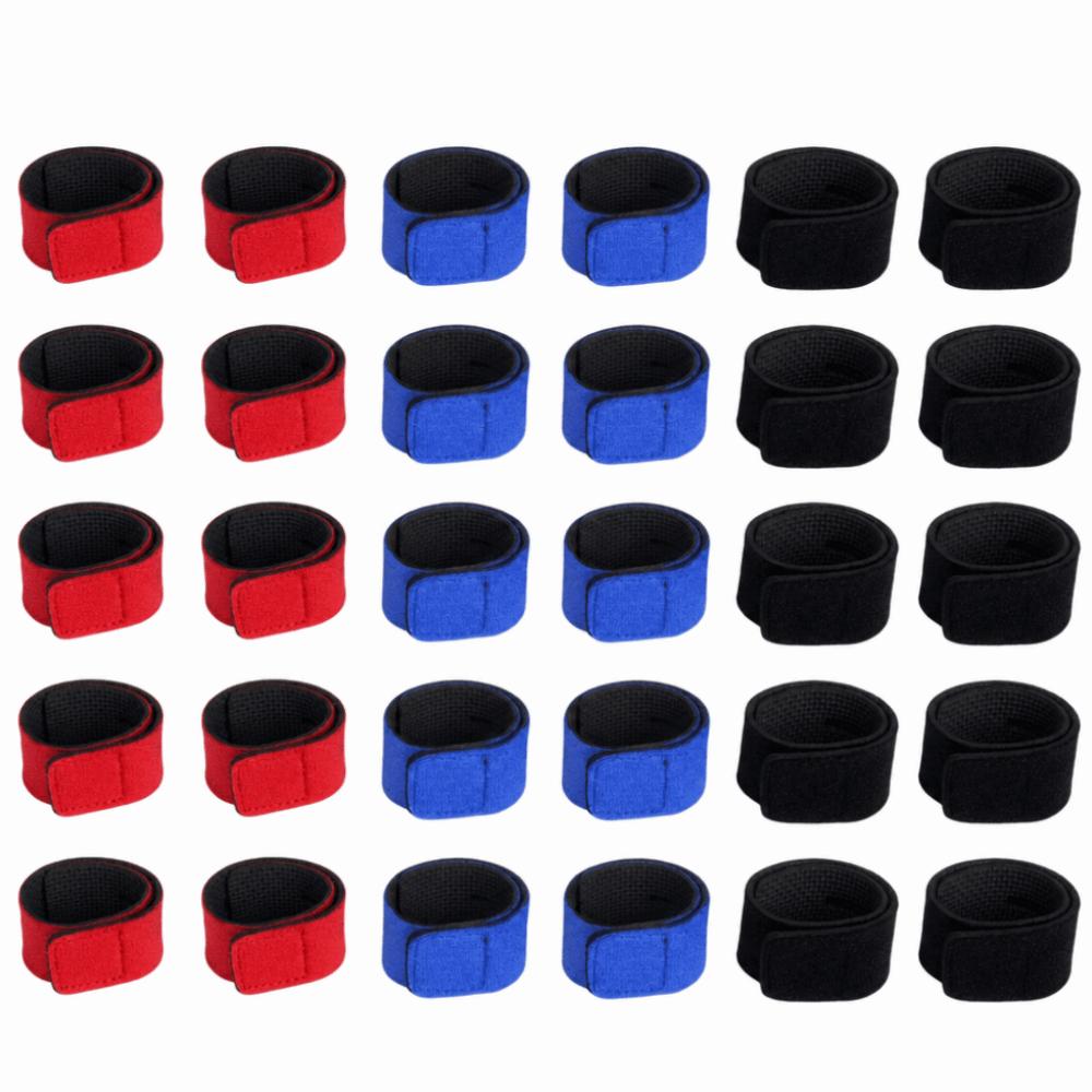 30PCS Elastic Fishing Rod Belts Neoprene Fishing Pole Straps Durable Fishing Rod Straps  Fly Rods