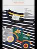 Boys' Autumn Long Sleeve Cartoon Car Embroidered T-shirt - Round Neck