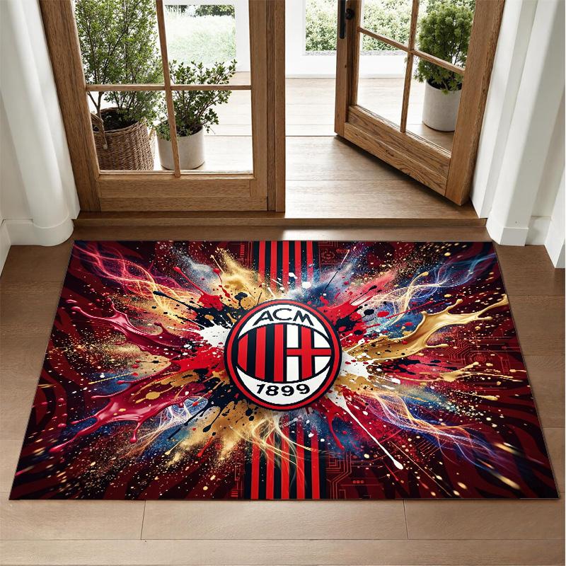 AC Milan Design Crystal Velvet Rug Soft Decorative Mat for Bedroom Entrance