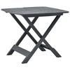 Foldable Garden Table - VIDAXL - Anthracite - 79x72x70 Cm - Plastic