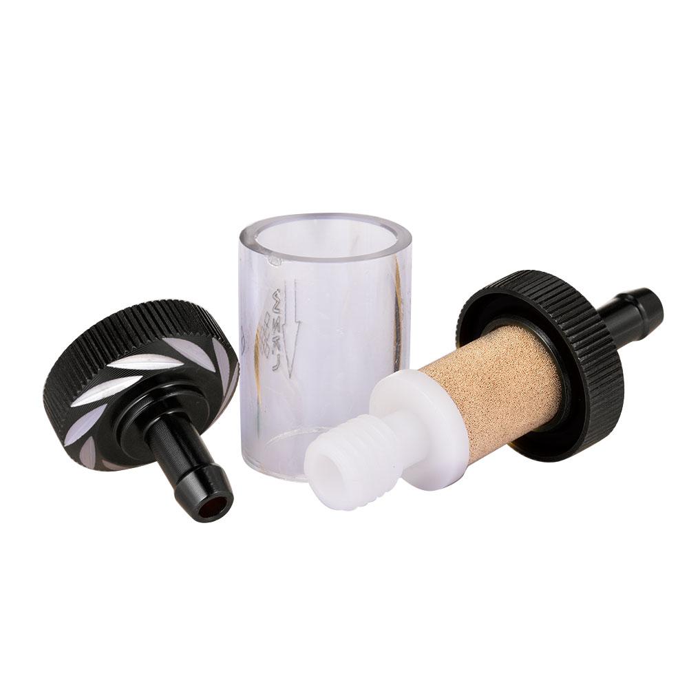 Motorcycle Modified Metal Oil Filter Removable Transparent Glass Gasoline Filter for ATV Dirt Pit Bike Motocross