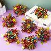 14pcs Cheerleading Pom Poms For Sports Event Assorted Color