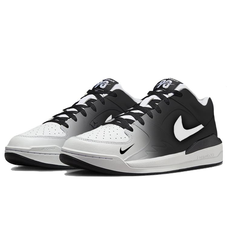 Jordan Stadium 90 Slip Resistant Low top Casual Shoes Men's Gray White HF5258-102(Team366-)