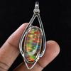 Natural Opal Pendant 925 Sterling Silver Certifeid 32 ct Oval Gems October Birthday Birthstone