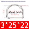 304 Stainless Steel Semi-circular D-Ring Bag Strap & Hat DIY Seamless Triangle Buckle.