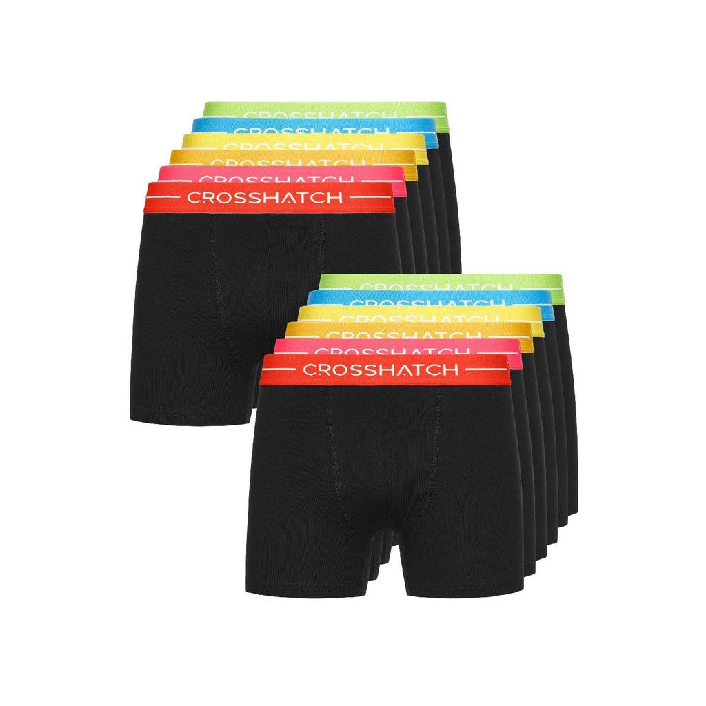 Crosshatch Mens Astral Boxer Shorts (Pack of 12)