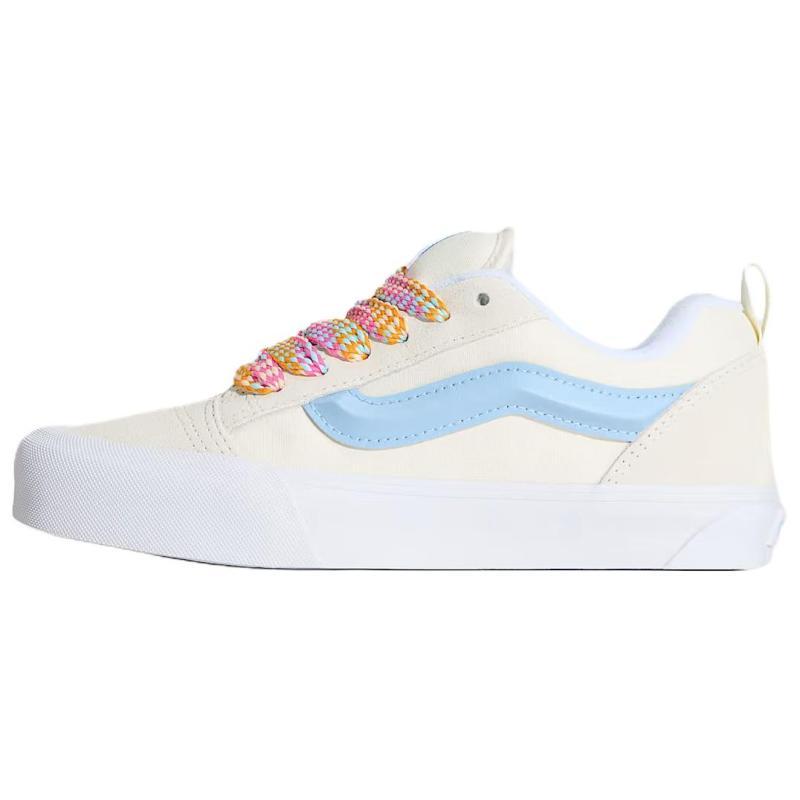 Vans Knu Skool Low Top Skateboard Shoes Unisex Beige Blue Sneakers VN000D6ZZ5D