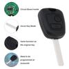 2Buttons 433MHz Car Key Fob Keyless Entry Remote Replacement Fit for Citroen C1 C2 C3 C4 Xsara Picasso with ID46 Chip,VA2 BladeGood Product