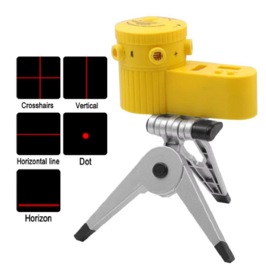 Laser Level Multifunction 4 In 1 Household Level Ruler Measuring Laser Ruler with Rotate Tripod Ertical Horizontal Level Tools