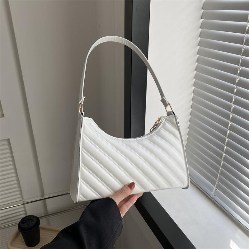 Women'S Bag Fashion Small Square Bag Niche Embossed Shoulder Bag Trend Versatile Underarm Bag Tide