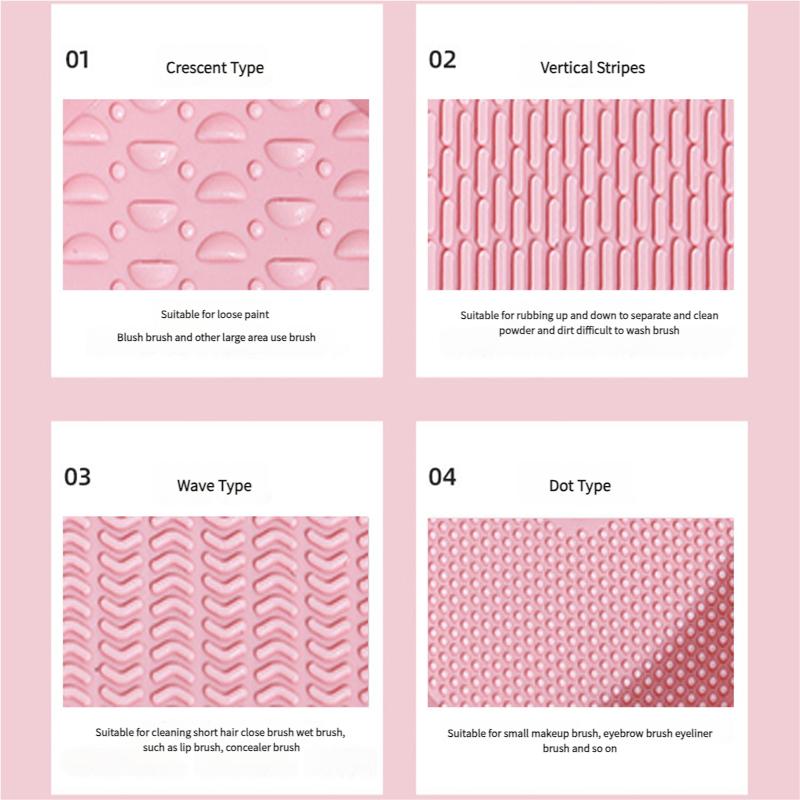 Makeup Brush Cleaner Set Beauty Egg Cleaning Magic Folding Silicone Scrubber Bowl Powder Puffs