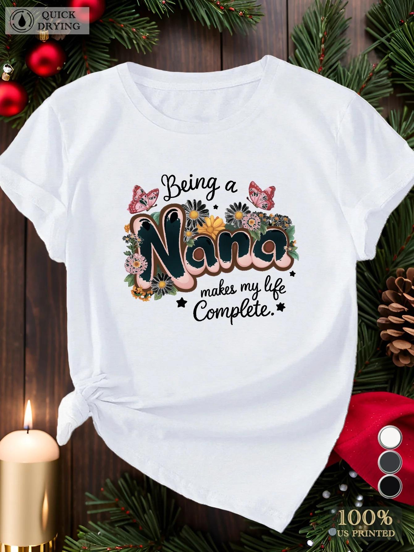 Женская футболка с коротким рукавом Nana Эстетичная одежда Футболка с коротким рукавом Харадзюку уличная одежда Топы Футболки Эстетичная одежда 4XL