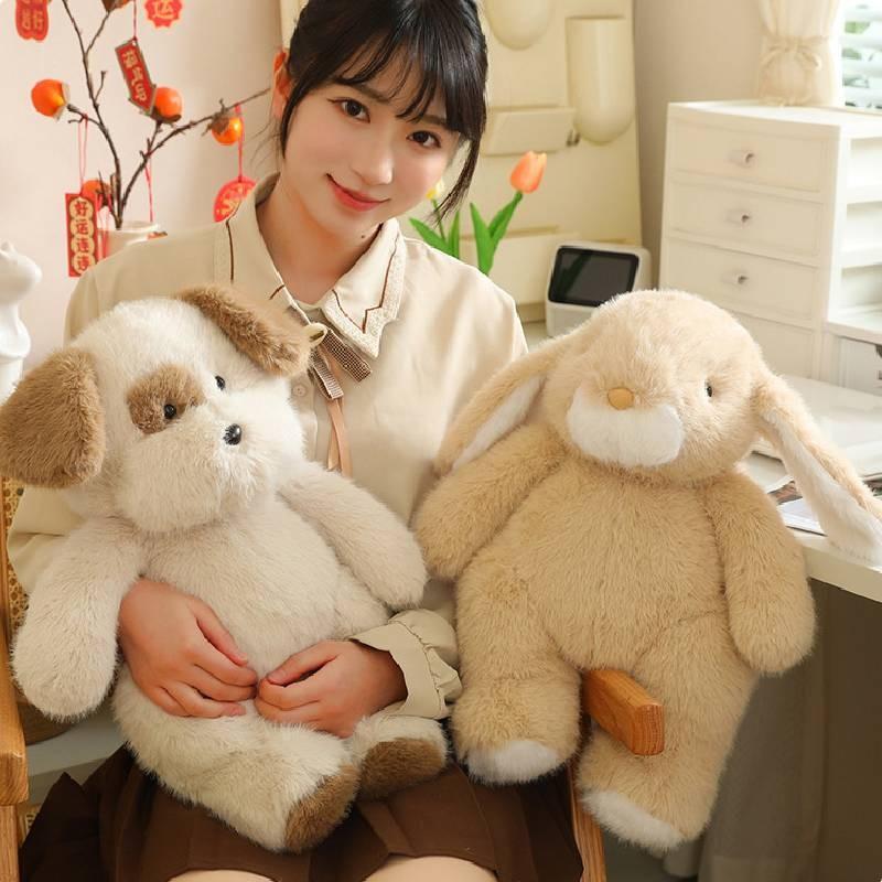 Cute Large-eared Bunny Plush Doll Soft Stuffed Toy Perfect For Kids Bedtime Snuggles