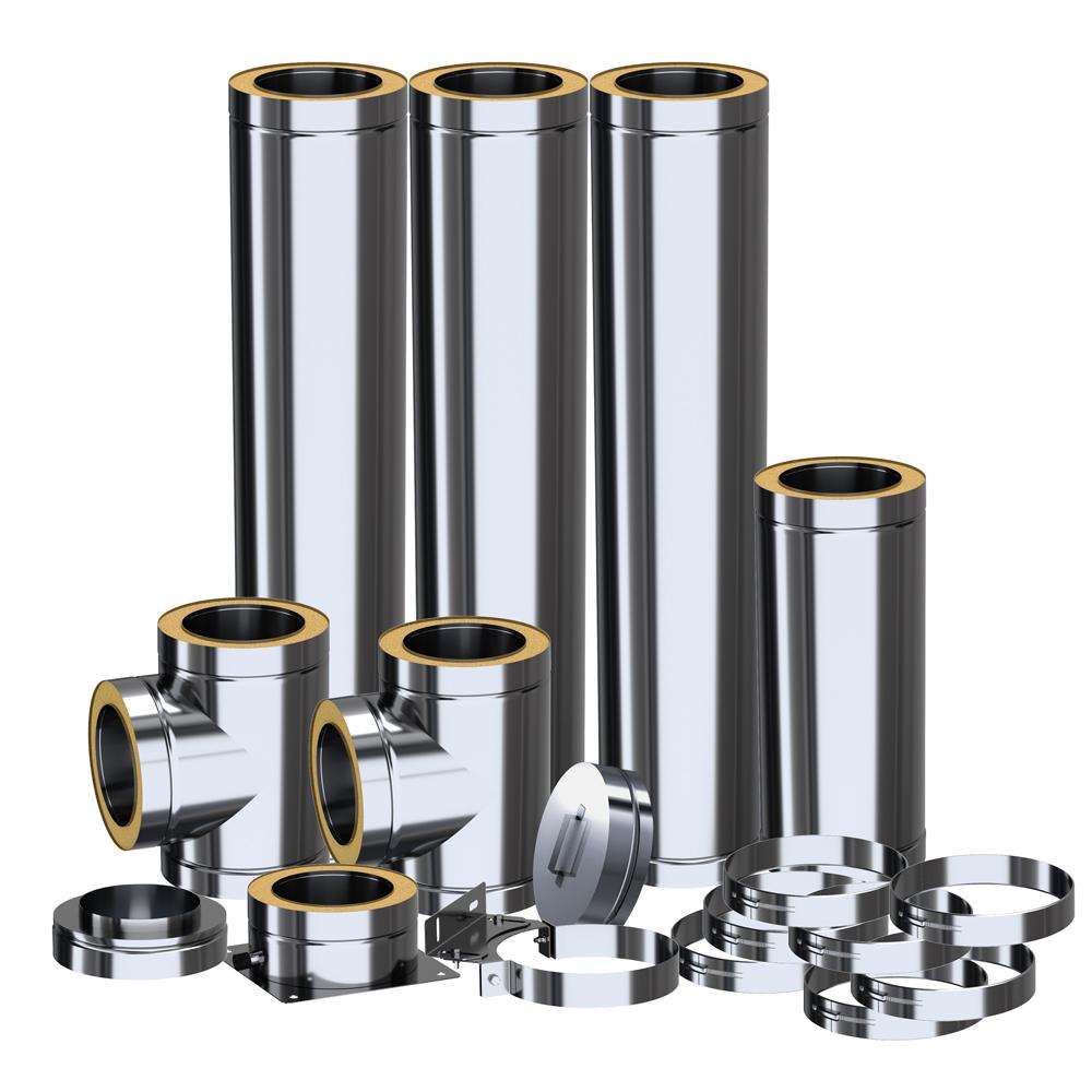 ADAM DW Double-wall system chimney fi 150 - on a foundation