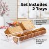 Acrylic Cookie Tray Modern Design Appetizer Serving Tray Elegant Acrylic Serving Tray Set for Appetizers for Bread for Parties