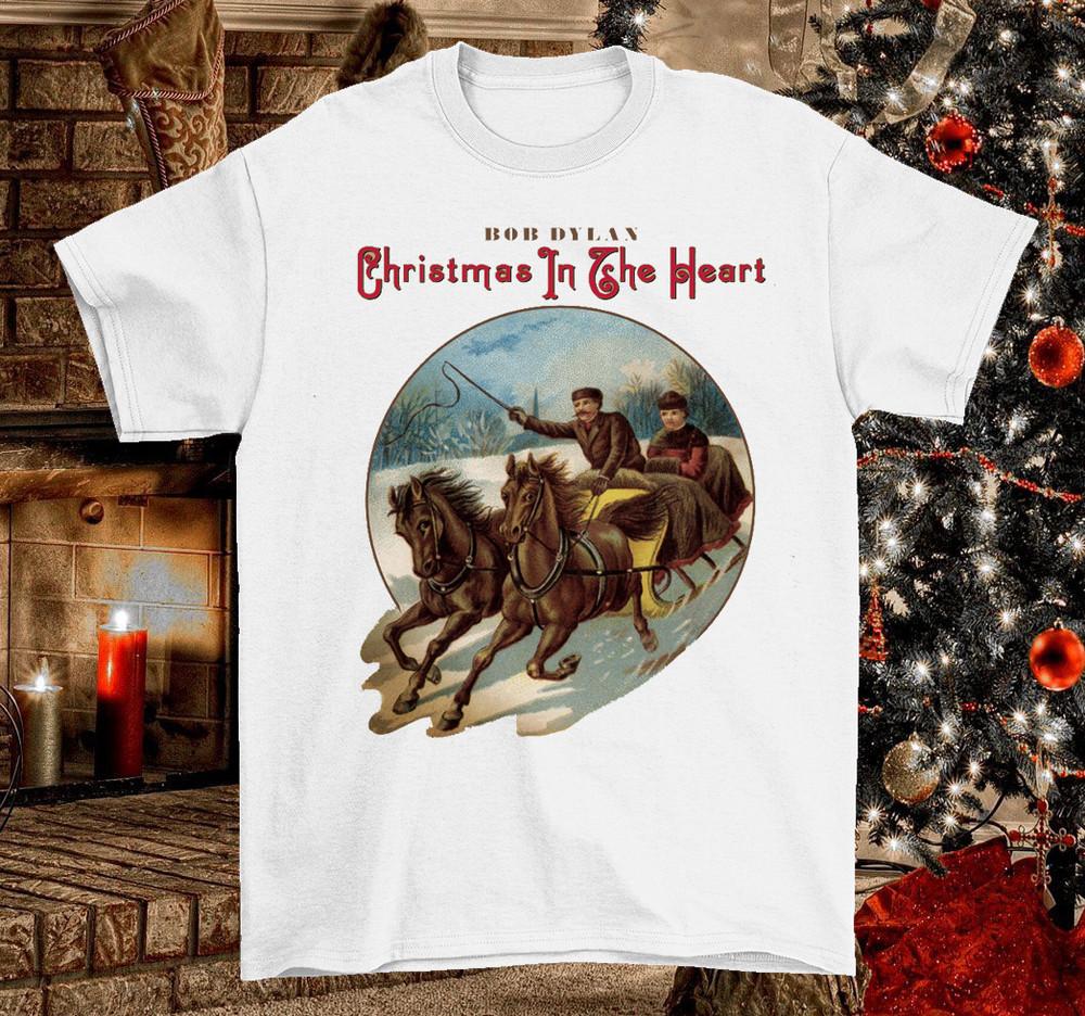 Bob Dylan - Christmas In The Heart T-shirt Cotton Unisex All Size S-4XL M049 Unisex T-Shirt S