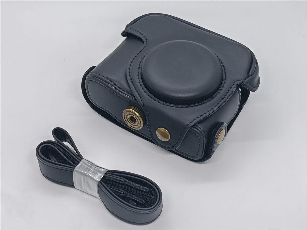 PU Leder Kameratasche für Canon Powershot G15 G16 Ganzkörperabdeckung mit Riemen