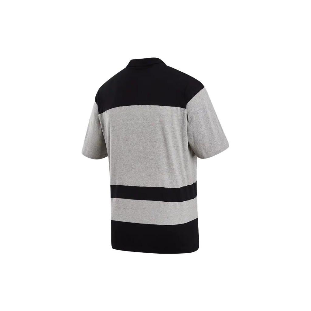 Nike Sports Loose Casual Polo Shirt Men Tops Black Grey FQ9582-063