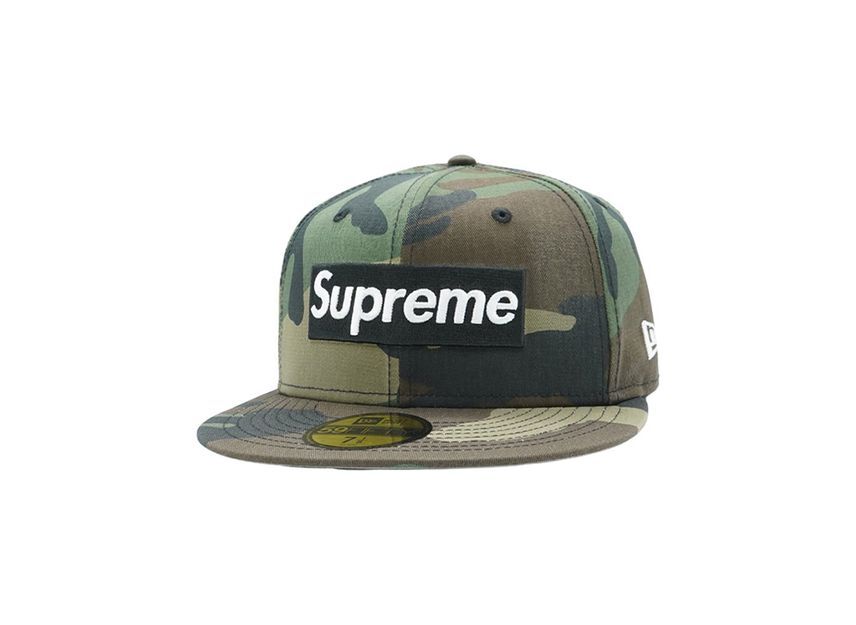 Supreme MLB Teams Box Logo New Era Woodland Camo 7 1/8
