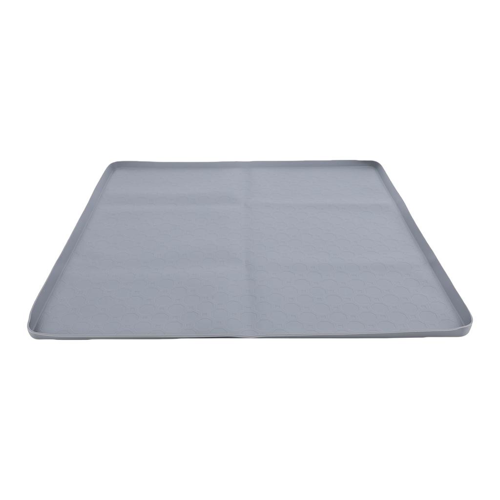 Antislip siliconen lekbak voor koelkast met opstaande rand, geschikt voor wasmachines, voerbakken voor huisdieren en vaatwassers.