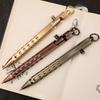 0.7mm Retro Ballpoint Pen Metal Signing Pen Bolt Action Pen For Creative Writing Drawing Needs