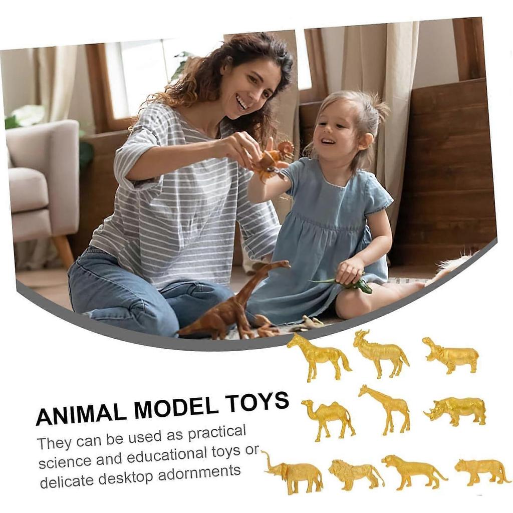 10 Pieces Realistic Animal Figures Wild Animal Simulation Toys for Learning, Photography, and Creative Projects