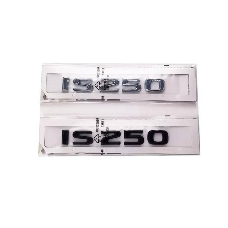 3D Glossy Black ABS Letter Emblem for Lexus IS200 IS250 IS300 IS350 Car Body Side Rear Trunk Badge Sticker Accessories