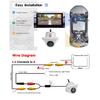Smartour AHD 1080P Telecamera per Auto Obiettivo Fisheye Visione Notturna Starlight Colore Bianco HD Telecamera Posteriore per Auto per Schermo Radio Android