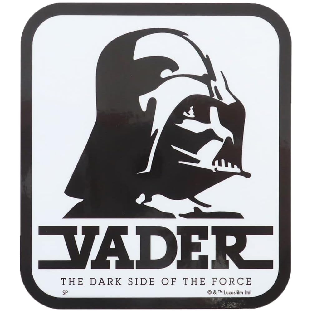 Star Wars Big Seal Outdoor Sticker Darth Vader WH Black