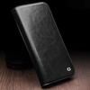 QIALINO For iPhone 15 Plus Anti-Drop Genuine Leather Phone Case Stand Full Wrapped Wallet Flip Cover