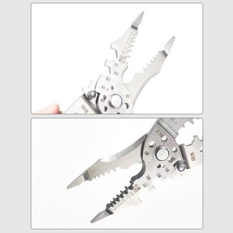 Wire Stripper Multifunctional Heavy Duty Cable Crimper Tool Wire Crimping Cutter Cable Stripper For Motor Maintenance