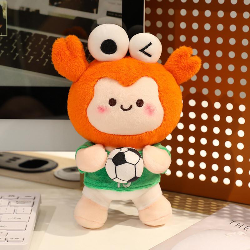 

Премьер-лига Сучжоу Уси Персик Сучжоу Мохнатый краб Плюшевая кукла для подарка сувенира оранжевый