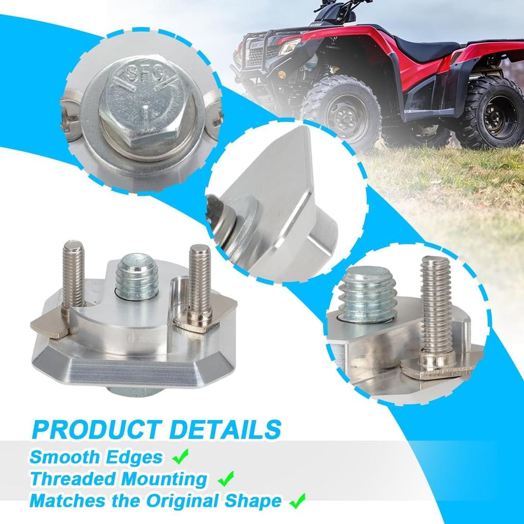 2PCS Tie Down Anchor Kit for Honda Pro Connect ATVs | For Honda Accessory Anchor 2.0. Solid aluminum anchors provide secure tie-down points for Honda