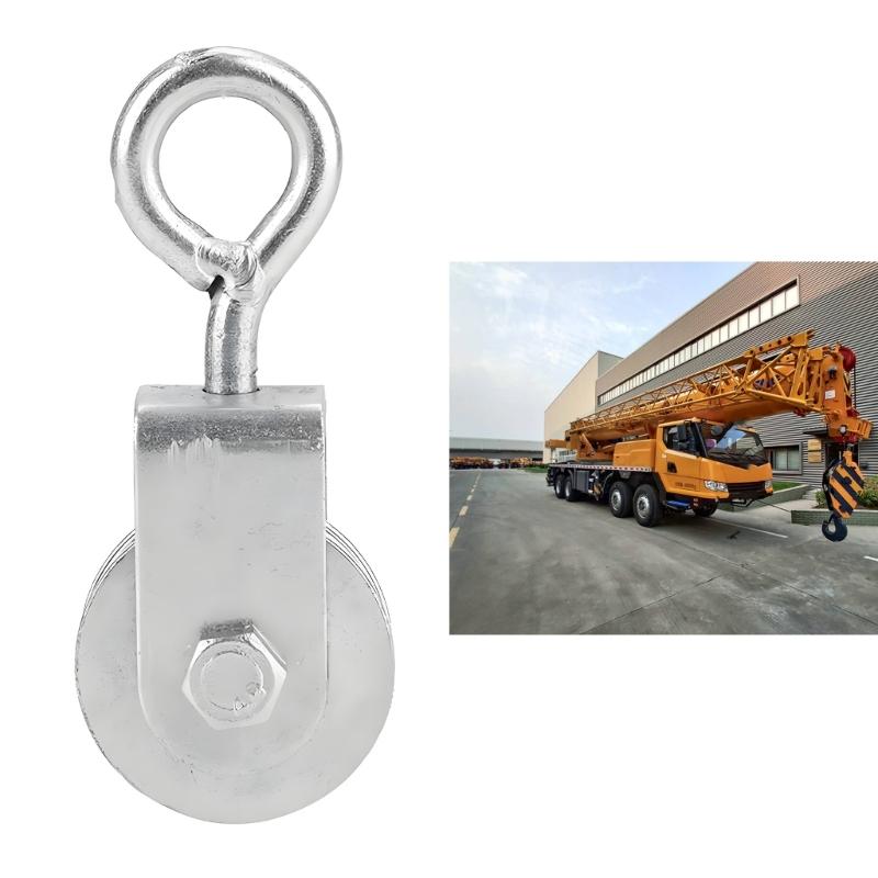 Alloy Steel Cable Pulley Block Wheel With High Load Bearing Pulley For Strength Training Industrial Use Heavy Lifting