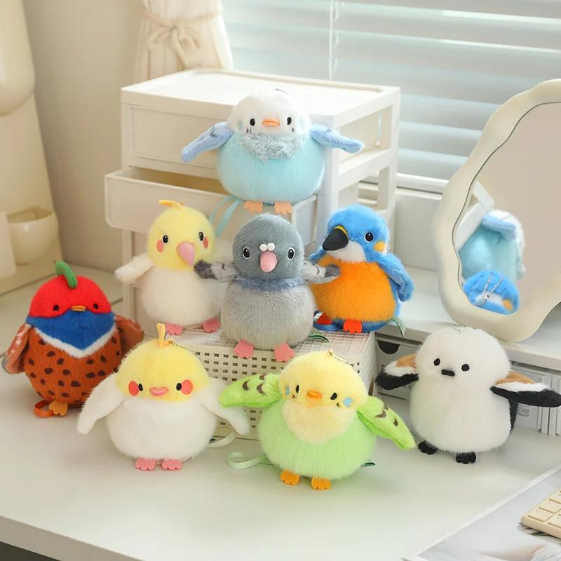 9 Kinds of Kawaii Bird Plush Toys Mini Artificial Bird Plush Doll Cute Parrot Sparrow Plush Toy For kids Birthday Xmas Gifts