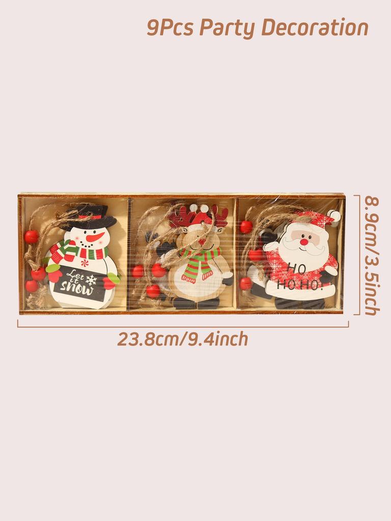 Christmas Wooden Pendant Navidad Natal Noel Tree Faceless Doll Hanging Ornament Christmas Decoration For Home 2026 New Year 2026