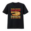Mens I M Into Fitness Whole Pizza In My Mouth Funny Gym Lover T Shirt Black Vintage Washed Graphic Fashion Stretched