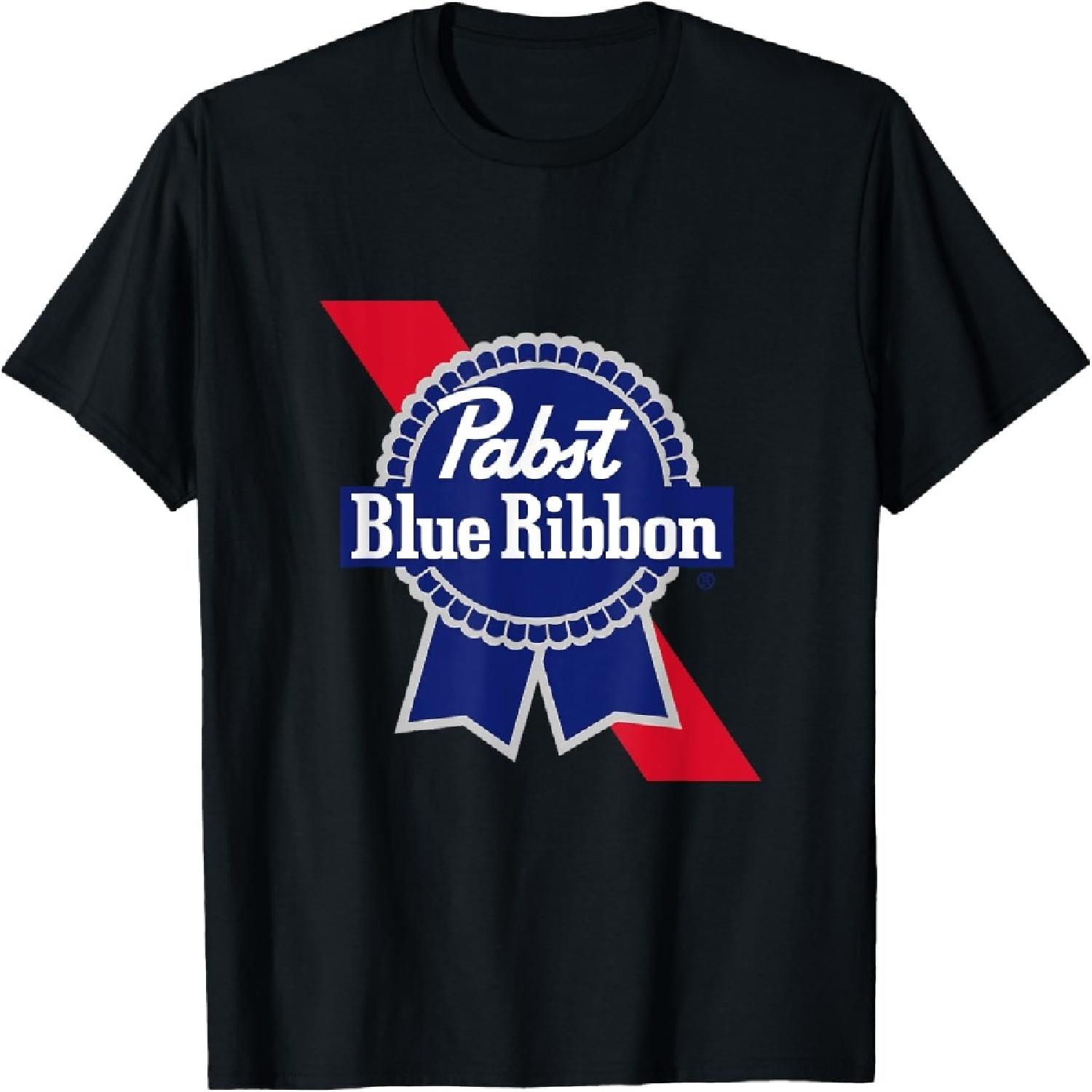 Pabst Crest and Ribbon Licensed Logo T-Shirt S