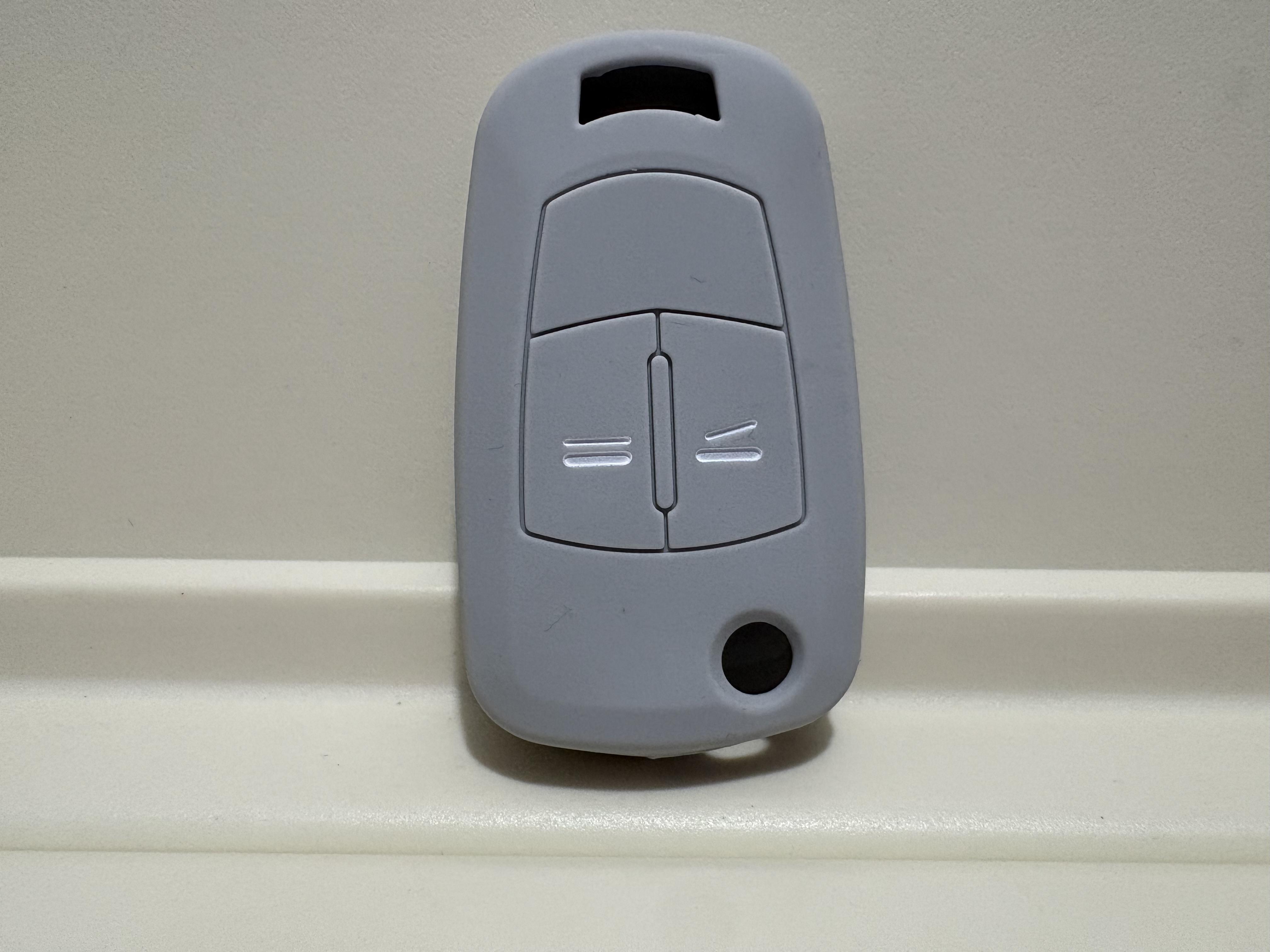 

Car Key Protect Shell New Silicone 2 Button Flip Remote Case Fob Cover For Vauxhall For Opel Astra Vectra Auto Accessories Parts сірий