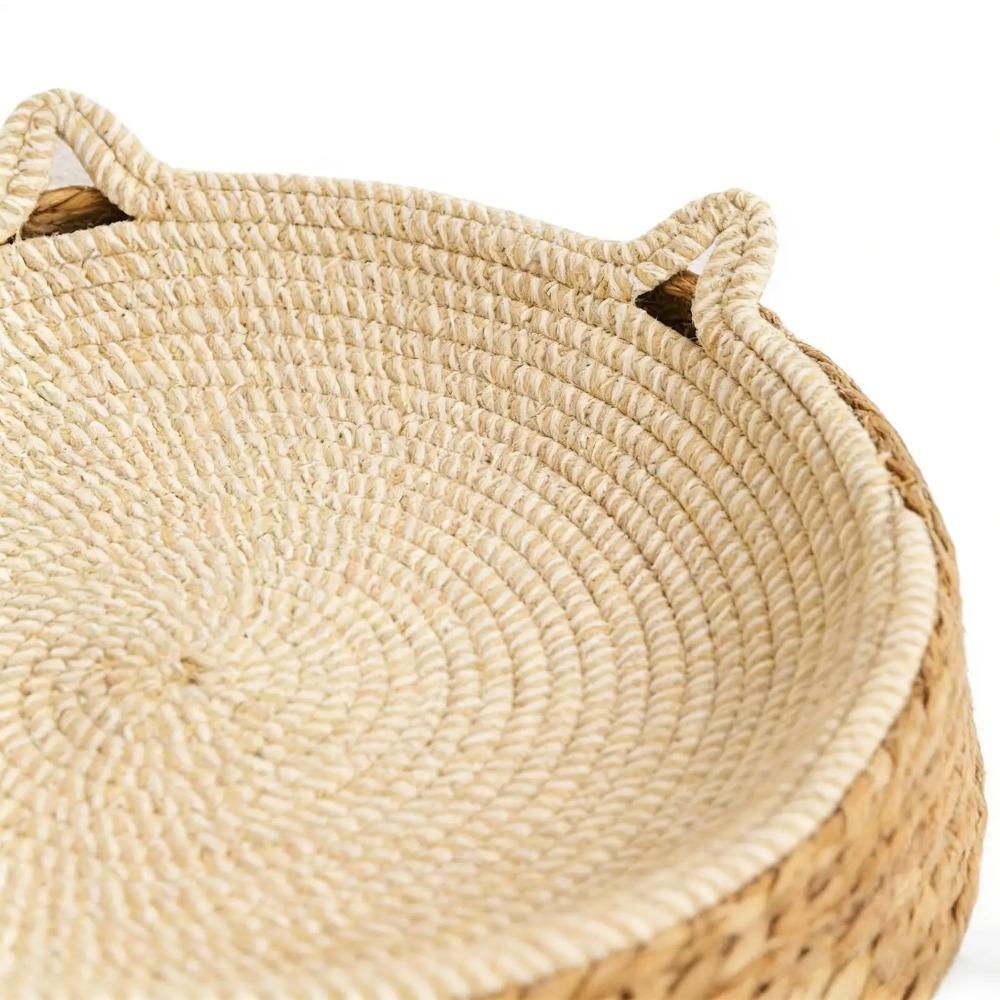 Cat Bed Sofa Cat Scratch Board Wear-Resistant Cat Bed Natural Rattan Weave Dog Cat House Pet Sleeping Bed Pet supplies