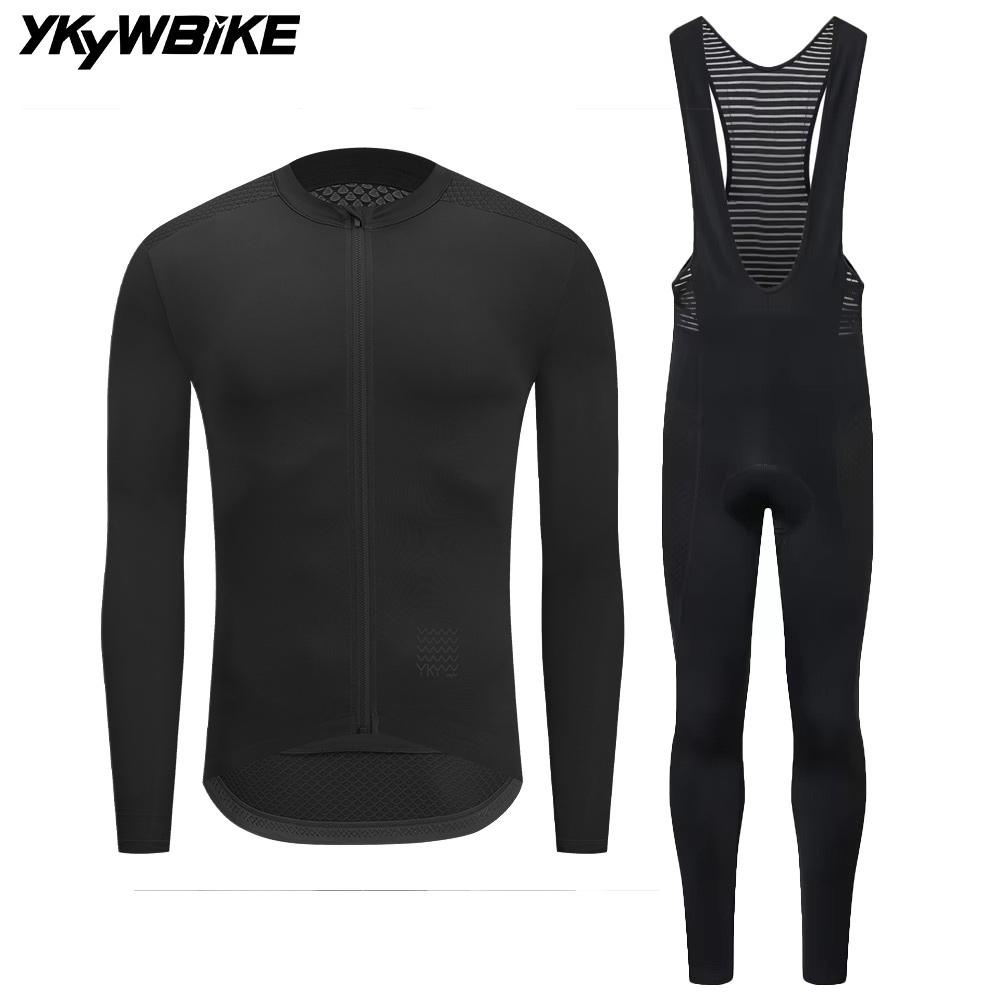 2026 Autumn Breathable  Men's Cycling Sets Long Sleeve Long Bib Pants  Bicycle Clothes Man Cycling Maillot Road Bike Kit Cycling Clothing