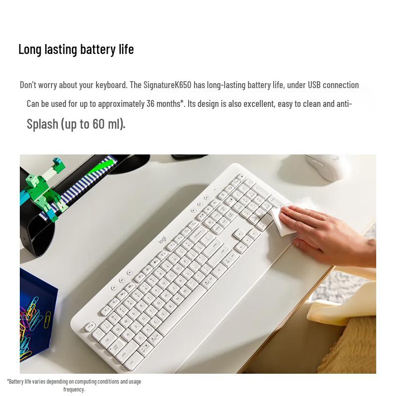 Logitech K650 Signature Series Wireless Keyboard with Palm Rest