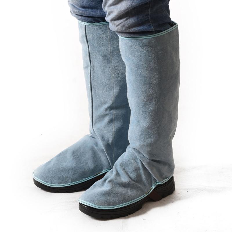 Heat Resistant Industrial Leather Welding Spats Foot Shield Guards Covers For Maximumly Safety In High Risk Areas 2 Pack