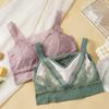 French Style Lace Wireless Sports Bra Women's Sexy Backless Underwear Girl's Innerwear Strapless Bra