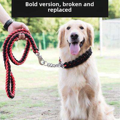 Duża Szelka Twist dla Psa Łańcuch dla Psa Średni Duży Pies Golden Retriever Labrador P Łańcuch Szelka do Spacerów z Psem Akcesoria dla Zwierząt