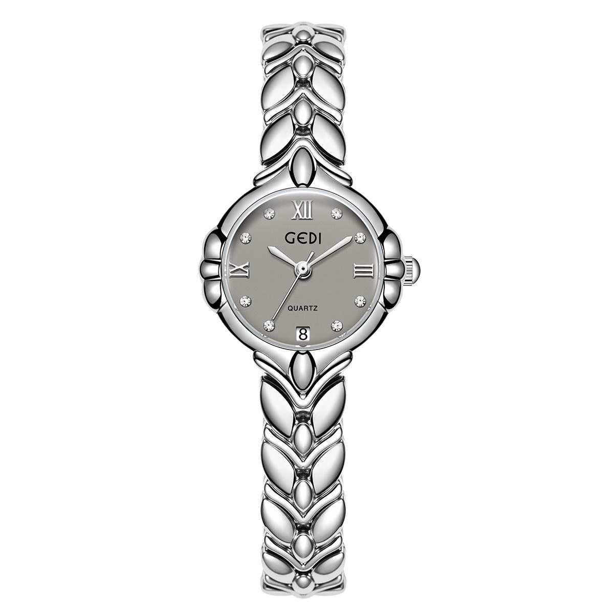 

Exquisite And Compact Wheat Ear Bracelet Watch Niche Light Luxury High-End Sense Medieval Women S Calendar Quartz Watch