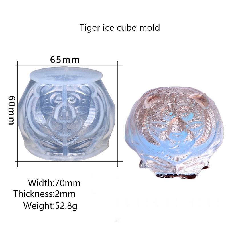 1ks 3D medvídek ledové stereoskopické silikonové formičky Formičky na ledové kostky Forma silikonová zvířecí forma Kostka ledu na kávu, mléko, čaj