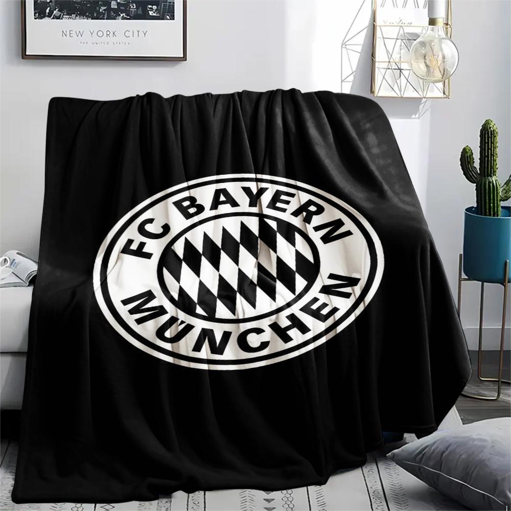 1pc FC Bayern Munich Print Flannel Blanket, High quality Comfortable for All Seasons, Home Decor, Warmth and Comfort, Perfect for Christmas Gifts48